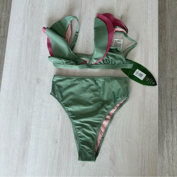 Farm Rio Green High Waisted Bikini - Picture 2 of 9